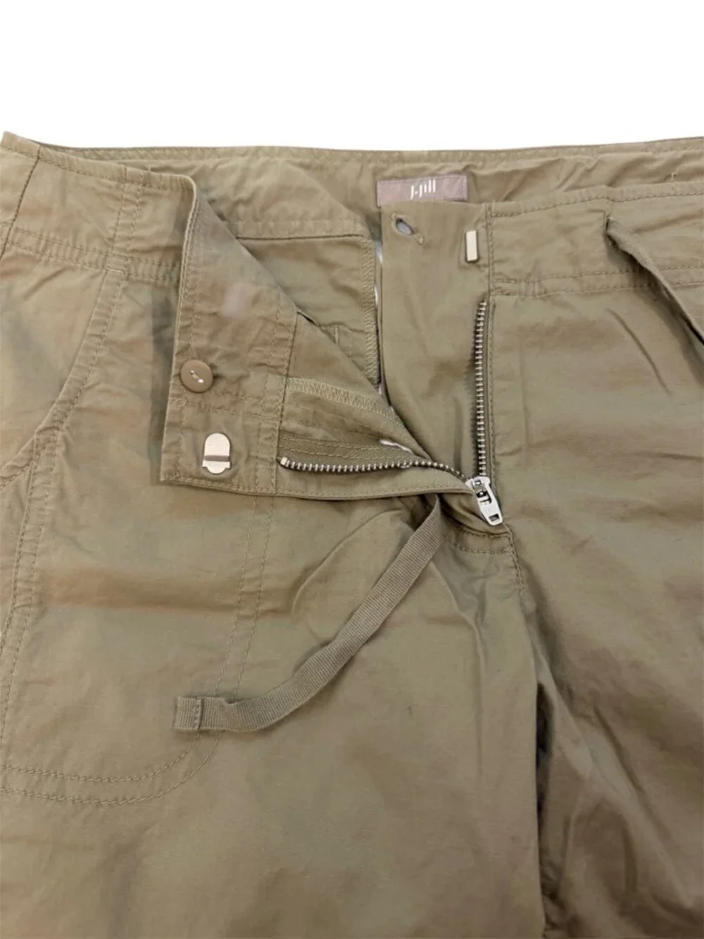 J. Jill Tan Cropped Capri Pants